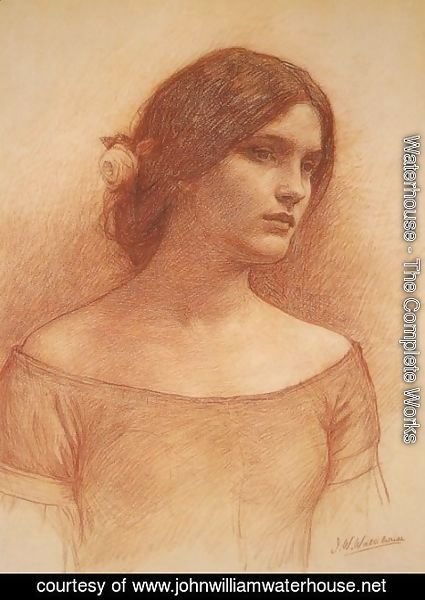 Waterhouse - Study for The Lady Clare