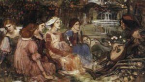 Waterhouse - A Tale from the Decameron study  1916