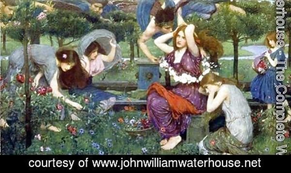 Waterhouse - Flora and the Zephyrs  1898