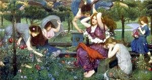 Waterhouse - Flora and the Zephyrs  1898