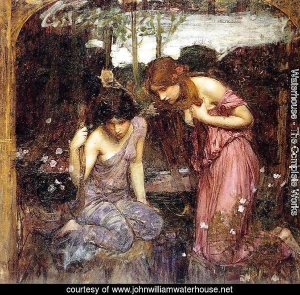 Nymphs finding the Head of Orpheus  study  1900