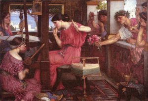 Waterhouse - Penelope and the Suitors  1912