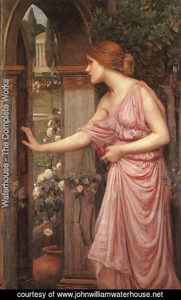 Waterhouse - Psyche Opening the Door into Cupids Garden 1904