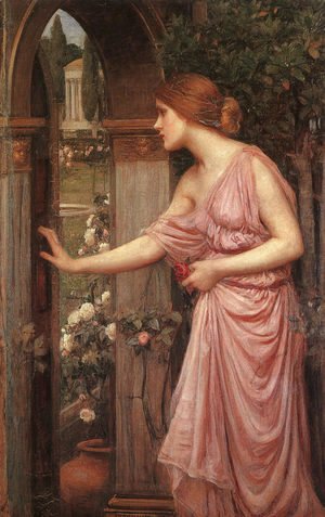 Waterhouse - Psyche Opening the Door into Cupids Garden 1904