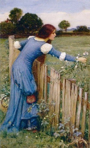 Waterhouse - Spring  The Flower Picker 1900