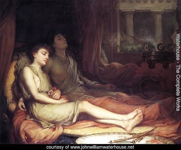 Sleep and his Half-brother Death  1874