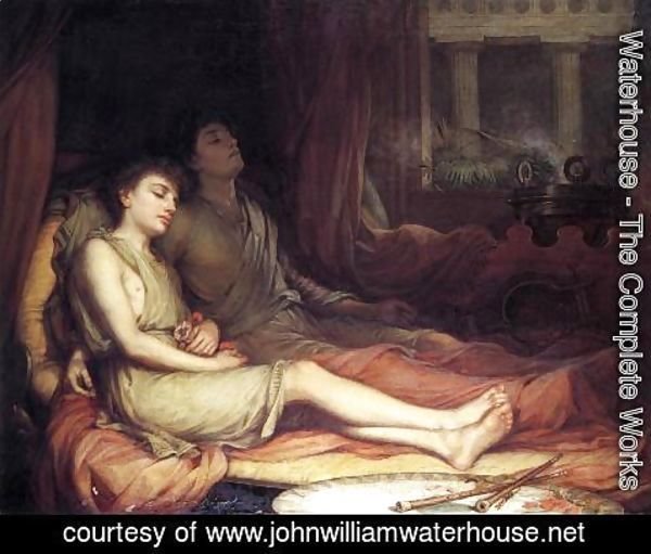 Waterhouse - Sleep and his Half-brother Death  1874