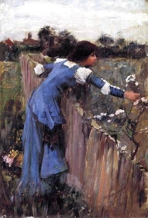 Waterhouse - The Flower Picker study 1900