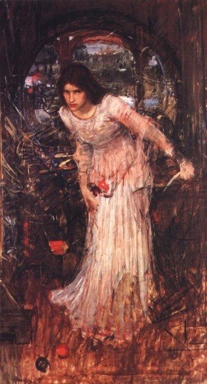 Waterhouse - The Lady of Shalott study  1894
