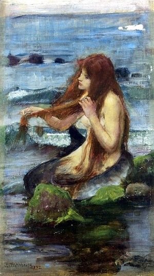 Waterhouse - The Mermaid study  1892