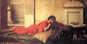 Waterhouse - The Remorse of the Emperor Nero after the Murder of his Mother  1878