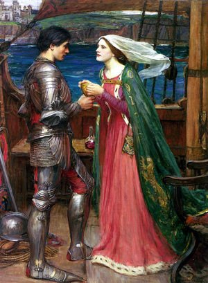 Waterhouse - Tristan and Isolde with the Potion  1916