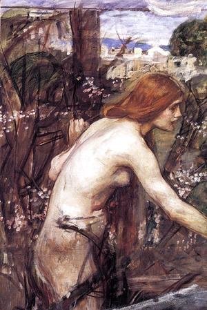 Waterhouse - Woman Picking Flowers  1909-14