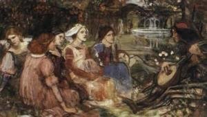 Waterhouse - Study for A Tale from the Decameron