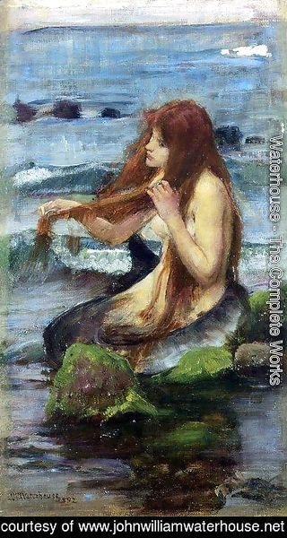 Waterhouse - Study for The Mermaid