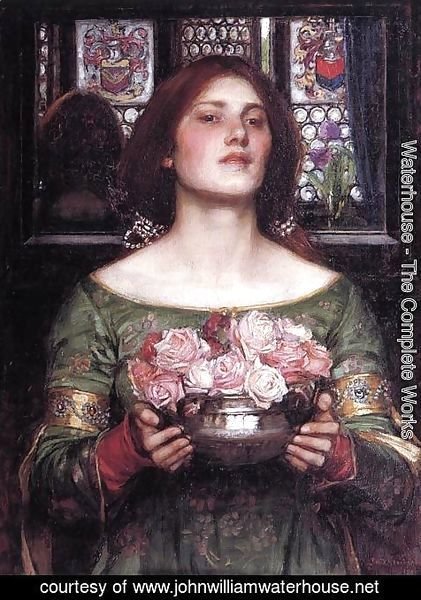 Waterhouse - Woman with roses