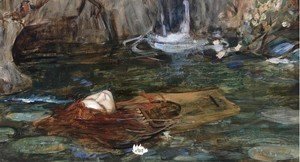 Waterhouse - Study For Nymphs Finding The Head Of Orpheus